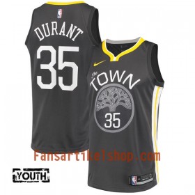 NBA Golden State Warriors Trikot Kevin Durant 35 Nike 2017-18 Schwarz Swingman - Kinder